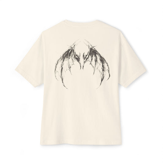 Boxy Tee — Gothic Cemetery x Bat Wings
