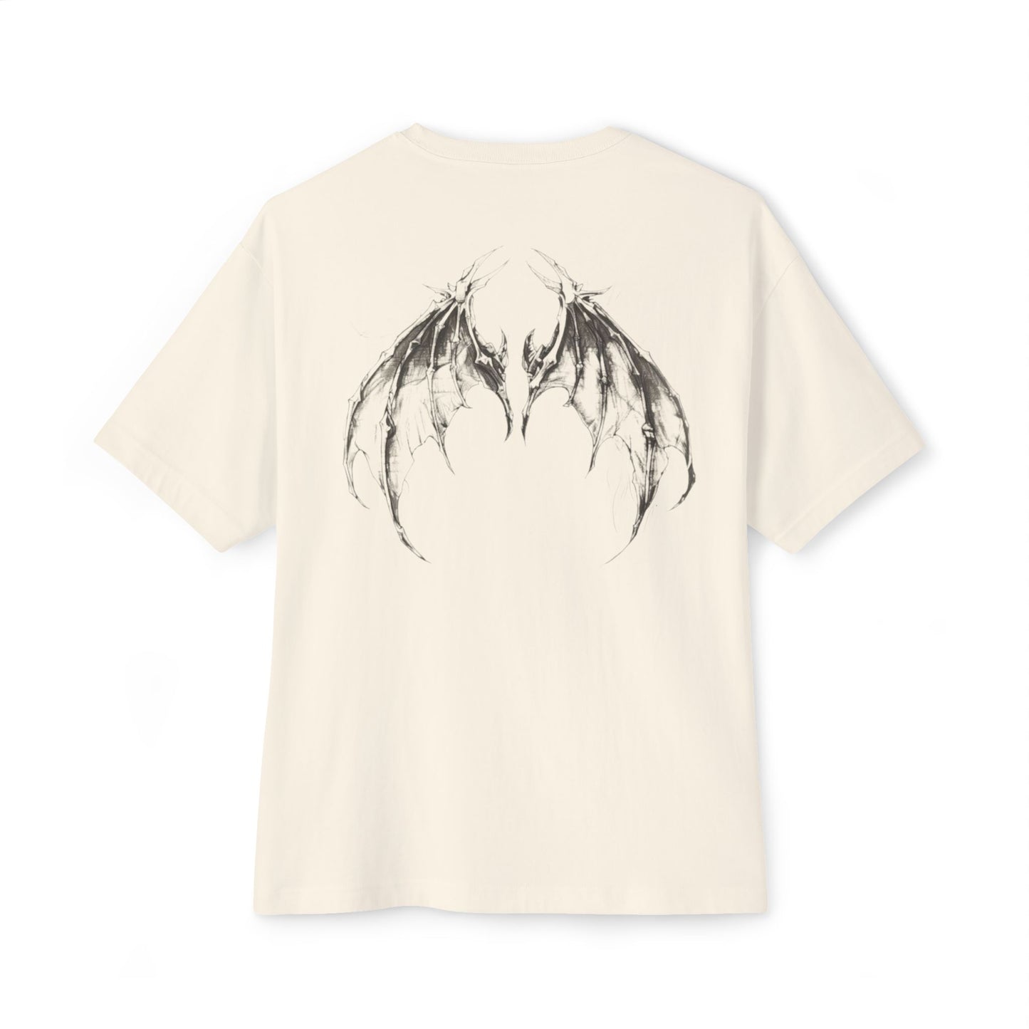 Boxy Tee — Gothic Cemetery x Bat Wings